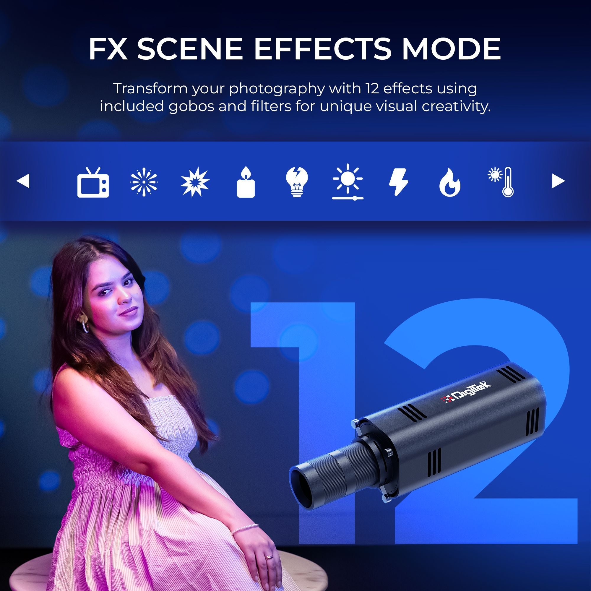 Digitek (DS 30 WTP) Optical Snoot Zoom Gobo Projector