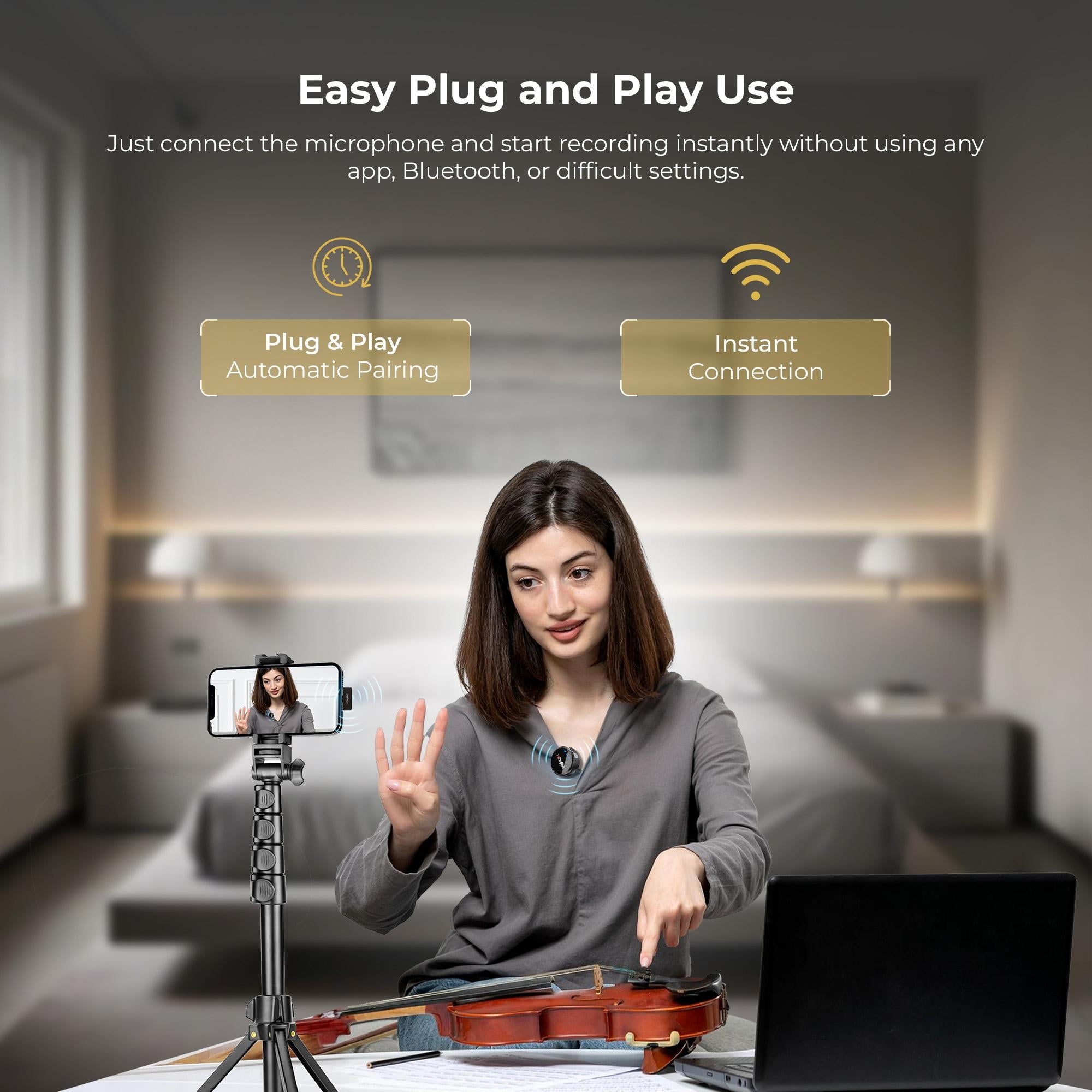 Digitek (DWM-124) 2-in-1 Wireless Microphone