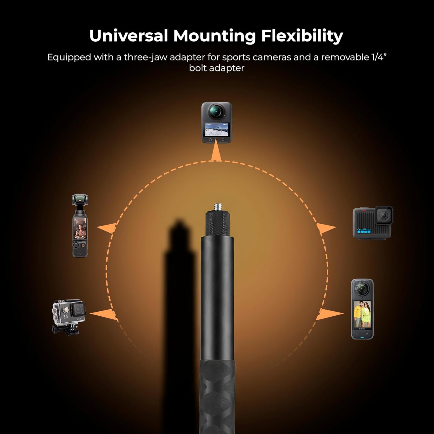 Digitek (DTR 650 IS) 2 Meter Invisible Stick for GoPro Hero