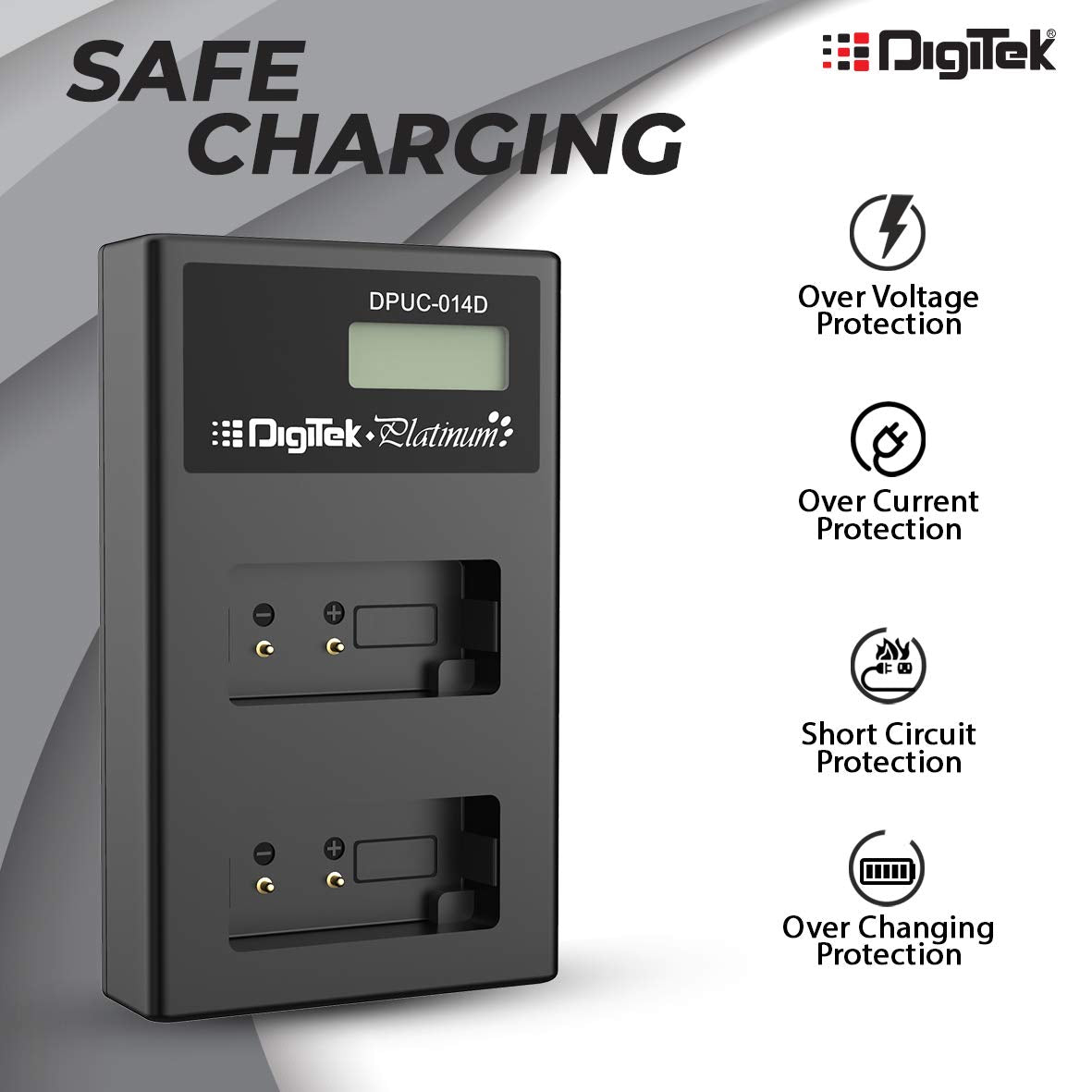 Digitek DPUC 014D (LCD MU) ENEL15 for ENEL15 Platinum Charger