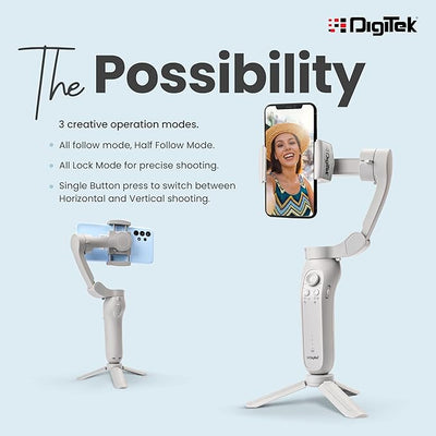Digitek DSG-007F 3 Axis AI Smartphone Gimbal