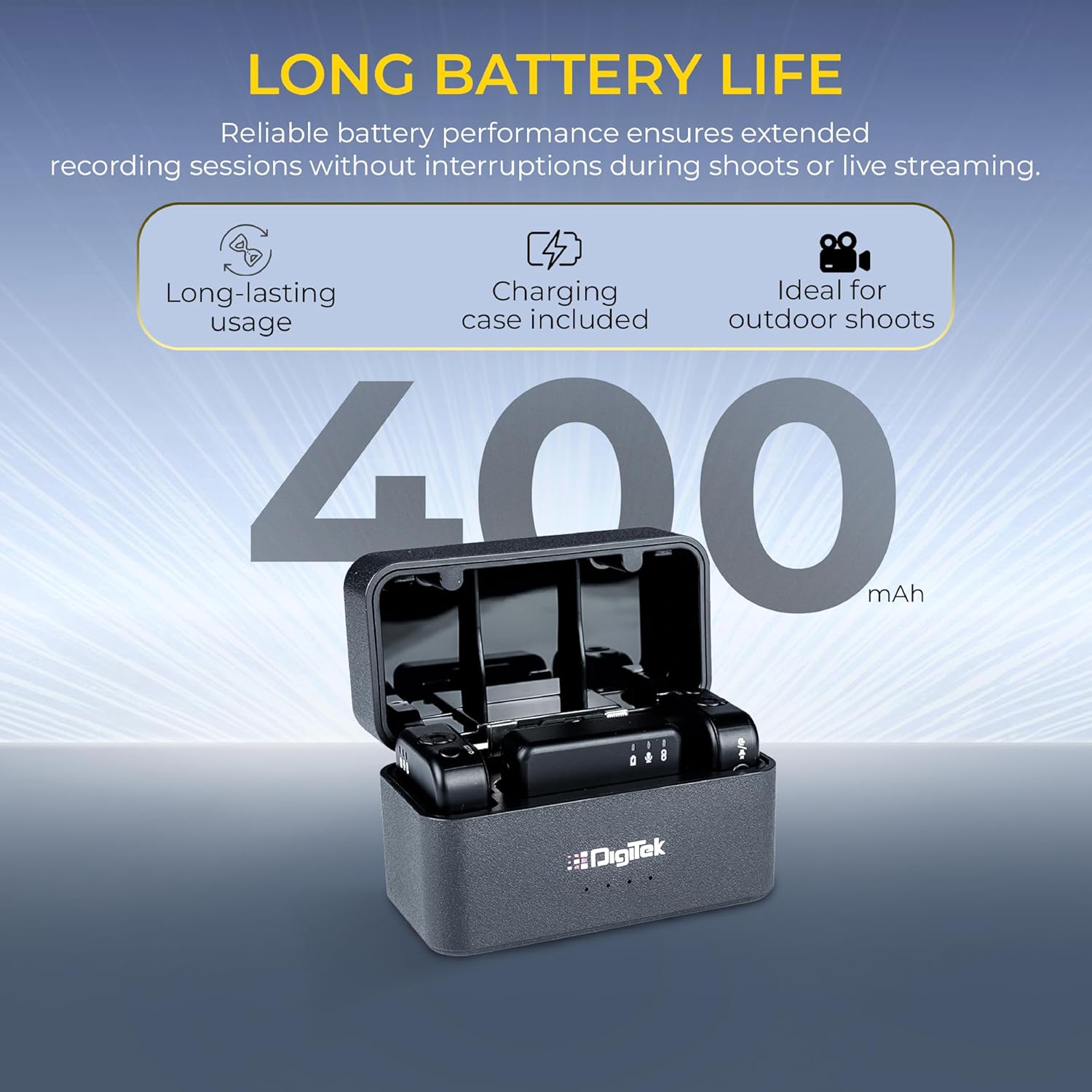 Digitek DWM 122 Wireless Microphone with Audio Monitoring