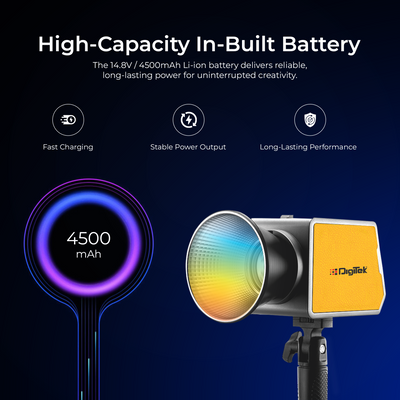 Digitek (DCL 100WBC RGB) 100W LED Video Light with Mini Bowens