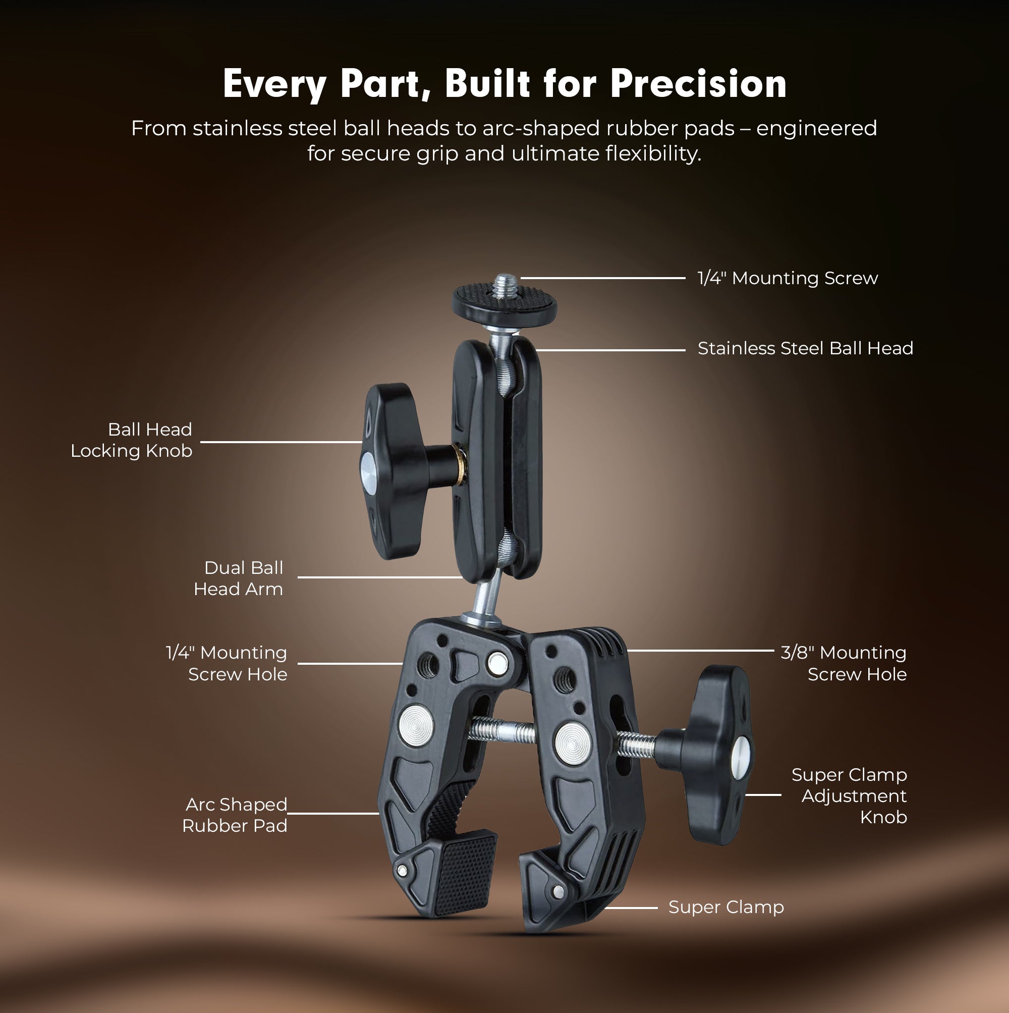 Digitek (DCC-01) Action Camera Clamp Mount
