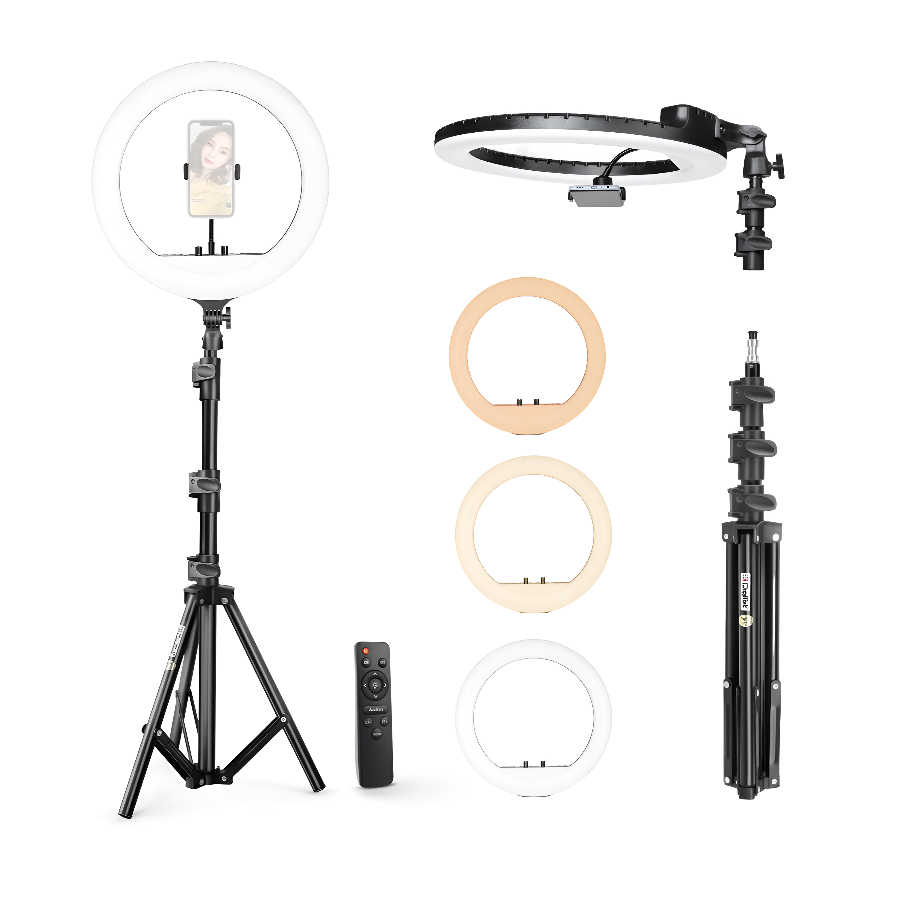 Digitek (DRL-18RT C6) LED Ring Light with Remote